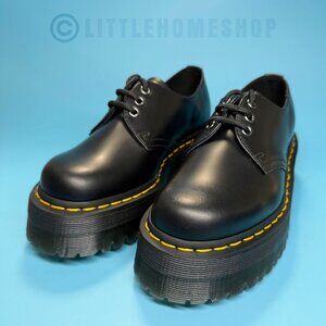 Black Doc Martens 1461 Quad Platform